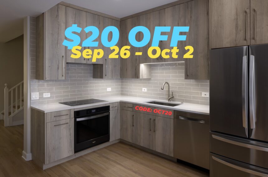 Special $20 discount for Sep 26 to Oct 2